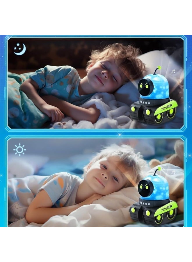 Kids Cartoon Projector Night Light, Star & Moon Projector Lamp for Children’s Bedroom and Nursery, Cute Robot Night Light for Boys and Girls - Image 4